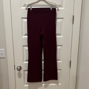 SPANX Women's Straight Leg Pants - Burgundy